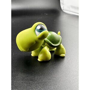 Littlest‎ Pet Shop 187 Green Turtle LPS Authentic Blue Eyes Pet Pairs G1 2004